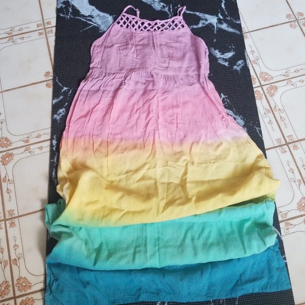 Rainbow maxi dress